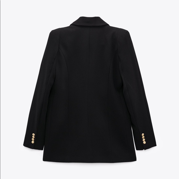 ZARA LONG BLAZER WITH GOLD BUTTONS - Picture 13 of 15